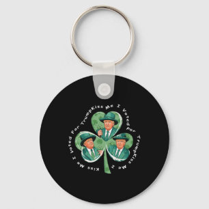 Trump St. Patrick's Day 2025 Lustig Küss mich, ich Schlüsselanhänger