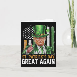 Trump St.patricks Day, Funny Political Parody Karte