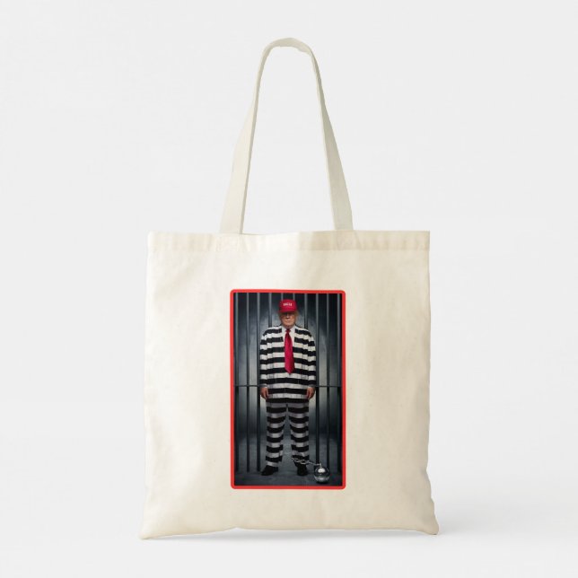 Trump Stripes Tote Bag Tragetasche (Rückseite)