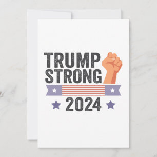 Trump Strong 2024 Patriotic American Flag Election Einladung