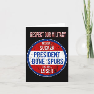 Trump Sucker Loser respektiert unser Militär Karte