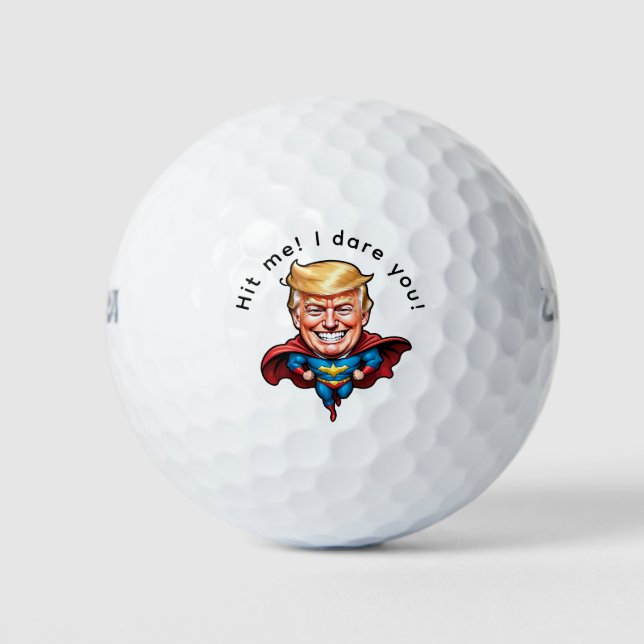 Trump Super Hero Personalize Golfball (Vorderseite)