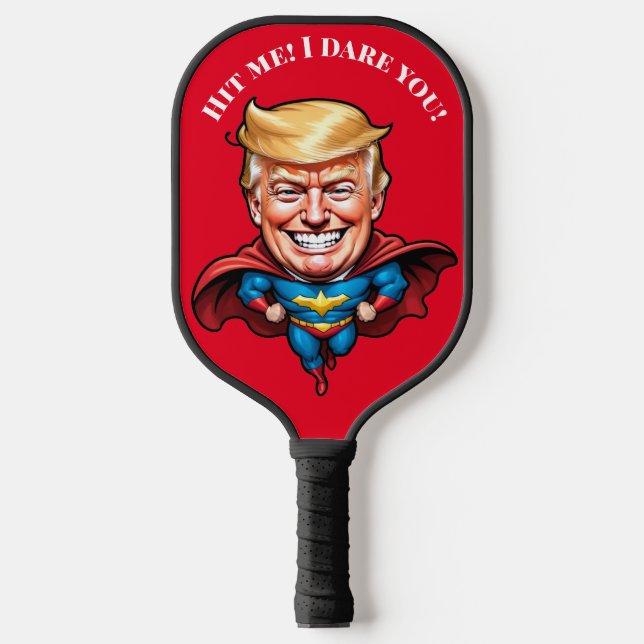 Trump Super Hero Personalize Pickleball Paddle (Vorderseite)