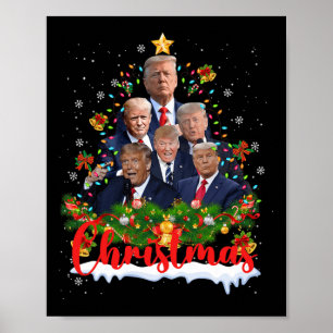 Trump Supporter Christmas Tree Dream Daddy Zuhause Poster