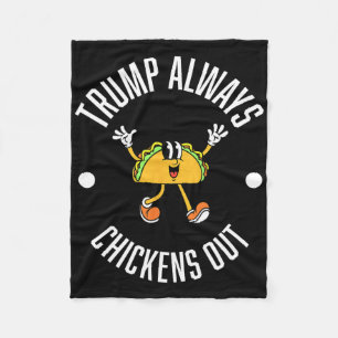 Trump Taco Theorie – Trump kneift immer beim Taco Fleecedecke