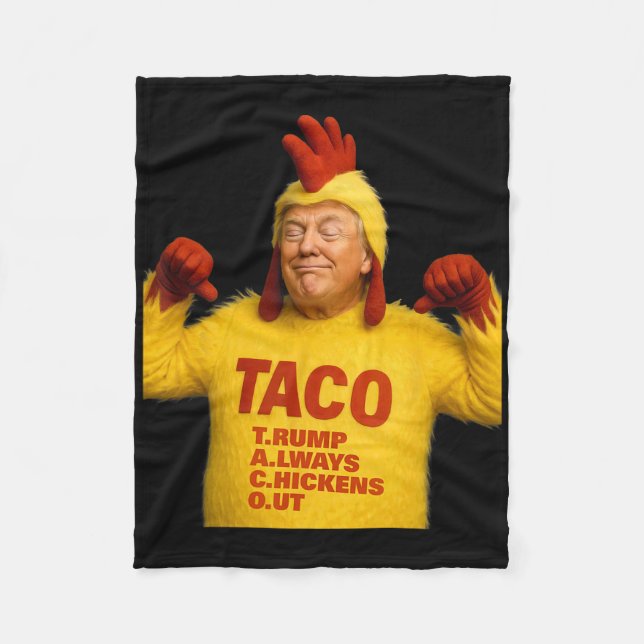 Trump Taco Trump kneift immer  Fleecedecke (Vorderseite)