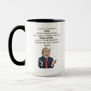 Trump-Tag des Vaters Trump ist wirklich eine groß Tasse