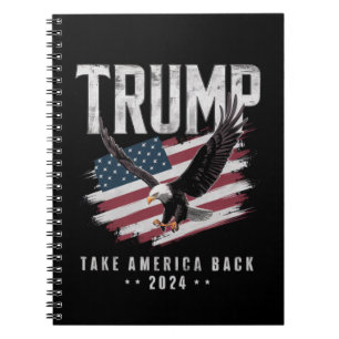 Trump Take America Back 2024 Wahl Vintage Notizblock