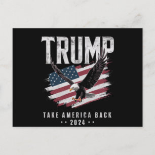 Trump Take America Back 2024 Wahl Vintage Postkarte