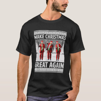 Trump tance Santa Claus Weihnachten wieder großart T-Shirt