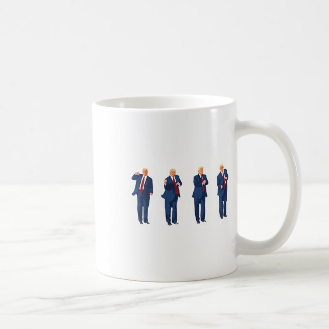 Trump Tanz 4. Juli Trump 2024 Kaffeetasse (Rechts)