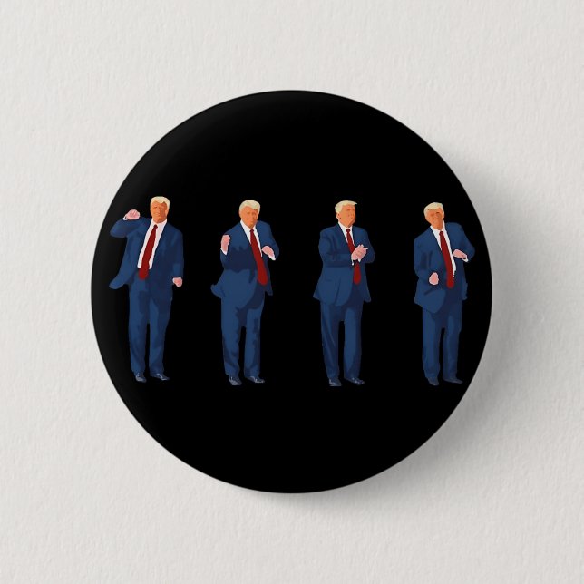 Trump-Tanz 4. Juli Trump 2025  Button (Vorderseite)
