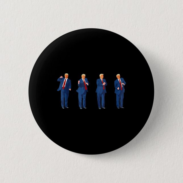 Trump Tanz 4. Juli Trump 2025 Button (Vorderseite)