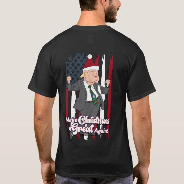 Trump-Tanz macht Weihnachten wieder großartig T-Shirt (Rückseite)