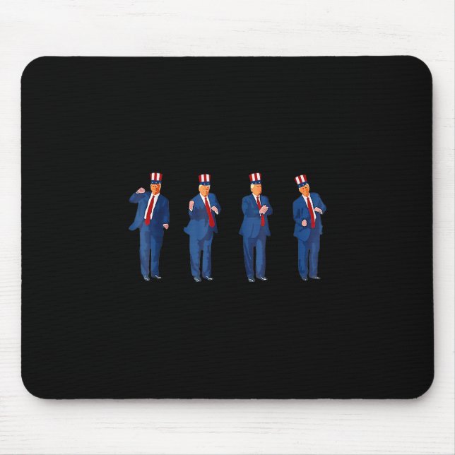 Trump Tänzer 4. Juli Trump 2025  Mousepad (Vorne)