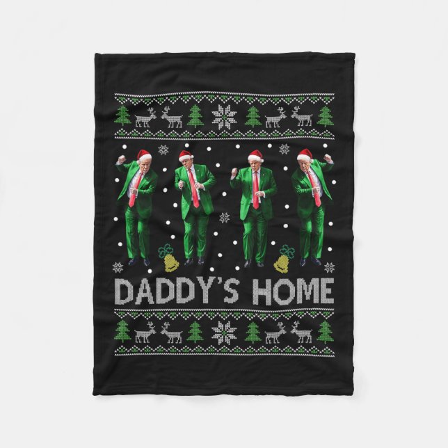 Trump tanzt Trump, ich werde Zuhause für Fleecedecke (Vorderseite)