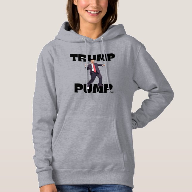 "Trump tanzt Trump Pump Hoodie" Hoodie (Vorderseite)
