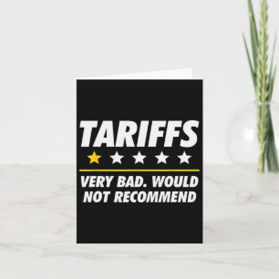 Trump Tariff USA würde Zölle nicht sonstwas empfeh Karte