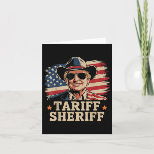 Trump Tarriffs Tariff Sheriff Präsident Trump Tari Karte