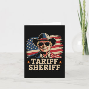 Trump Tarriffs Tariff Sheriff Präsident Trump Tari Karte