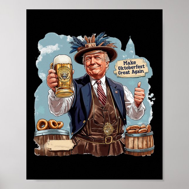 Trump-Tasse als Bier wieder großartig machen Poster (Vorne)