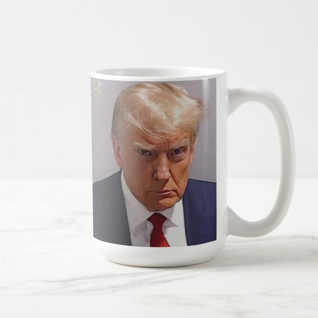 Trump-Tasse Mugshot 2024 Kaffeetasse (Rechts)