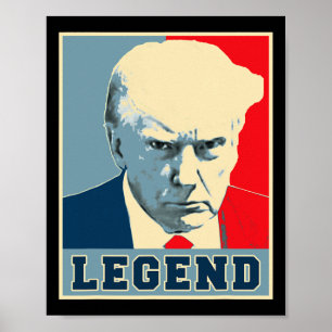 Trump-Tasse schoss 2024 Präsident Legend nie übert Poster