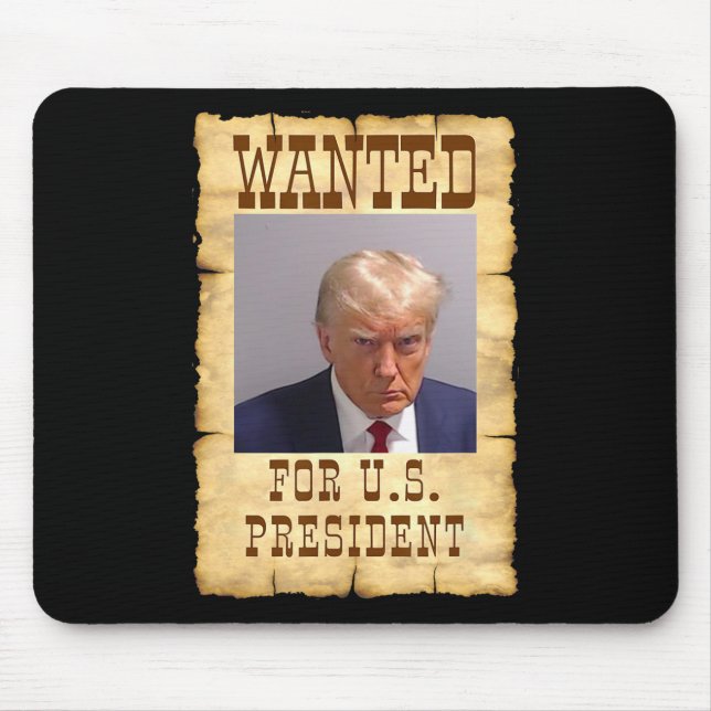 Trump Tasse schot für U.S. Gewollt Präsident 2024  Mousepad (Vorne)