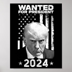 Trump Tasse schot für U.S. Gewollt Präsident 2024 Poster
