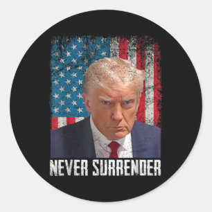 Trump Tasse Shot - Donald Trump Tasse Shot - Nie S Runder Aufkleber