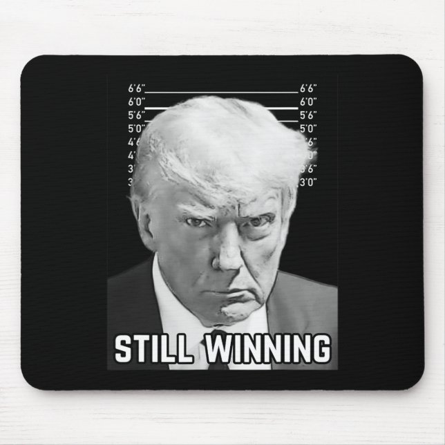 Trump Tasse Shot - immer noch Shirt gewinnen Mousepad (Vorne)