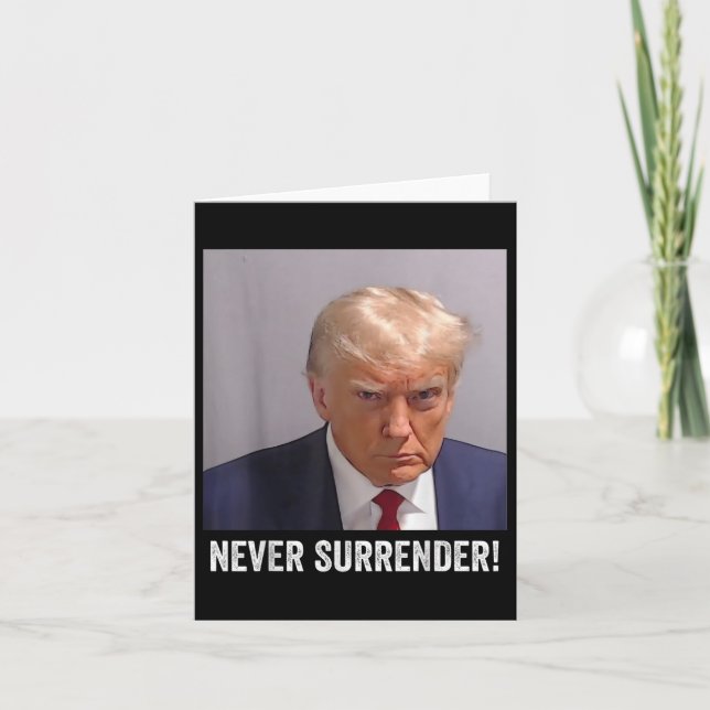Trump Tasse Shot Karte (Vorderseite)