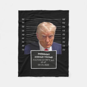 Trump Tasse Shot Präsident Donald J Trump Mugshot  Fleecedecke