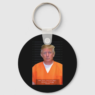 Trump Tasse Shot Range Jumpsuit Parody Behind Bars Schlüsselanhänger