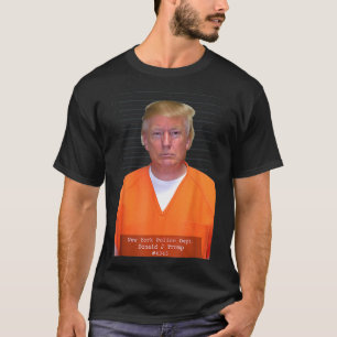 Trump Tasse Shot Range Jumpsuit Parody Behind Bars T-Shirt