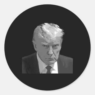 Trump Tasse Shot Runder Aufkleber