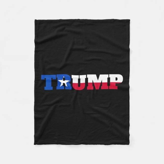 Trump Texans für Trump Fleecedecke (Vorderseite)