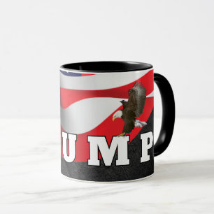 Trump-Text mit Bald-Adler Tasse
