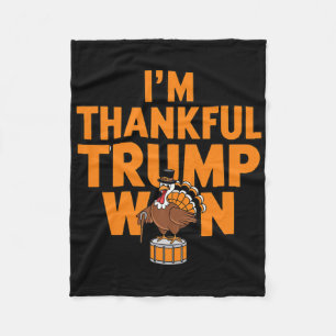Trump-Thanksgiving-Shirt Ich bin dankbar, dass Tru Fleecedecke