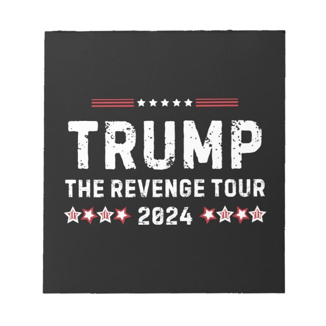 Trump The Rache Tour 2024 Präsident Notizblock (Vorderseite)