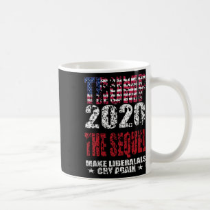 Trump The Sequel Bedrängte USA-Flagge Macht Libera Kaffeetasse