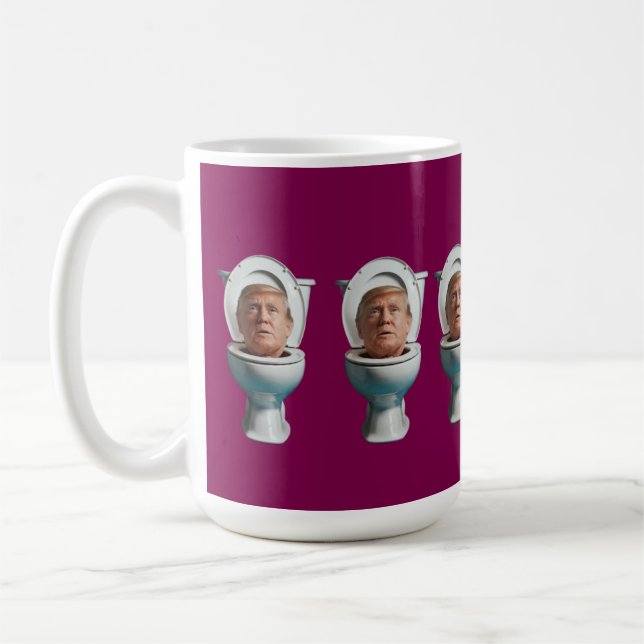 Trump Toilet Mug Kaffeetasse (Links)