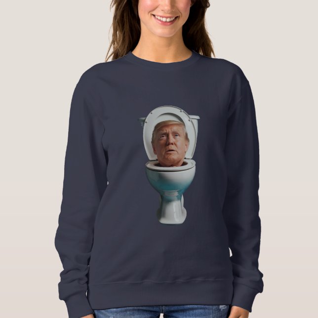 Trump Toilet Sweatshirt (Vorderseite)
