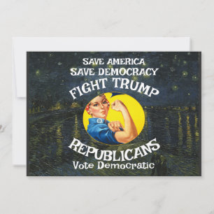 Trump Tot Feiern wir ein Datum Party Einladung