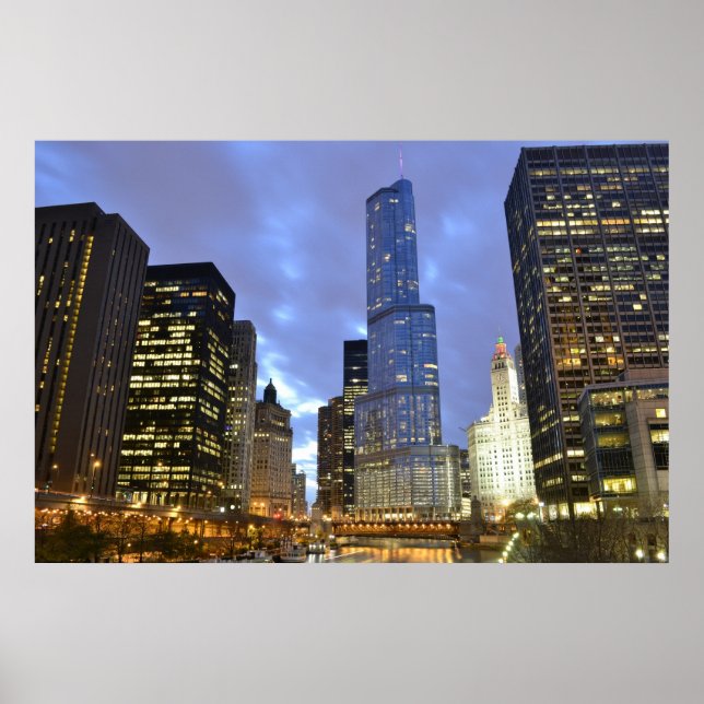 Trump Tower am Fluss Poster (Vorne)