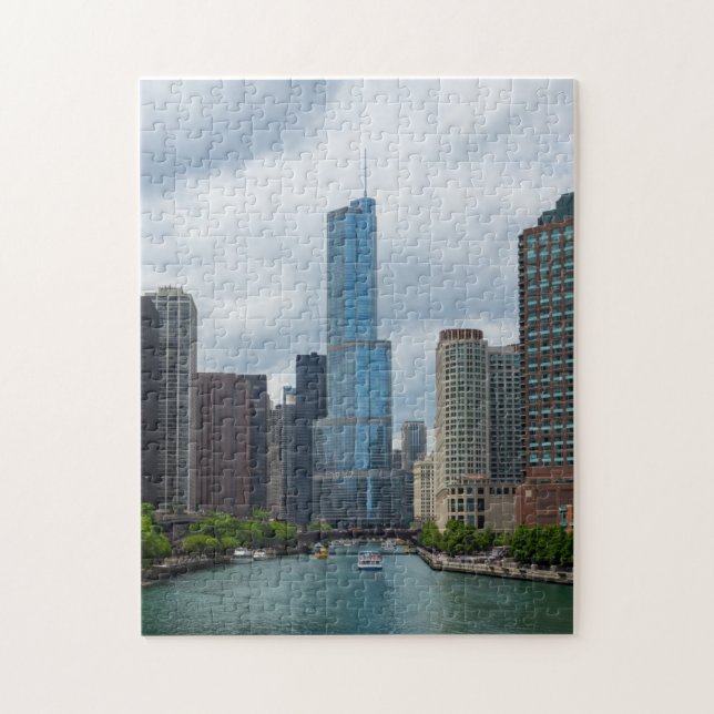 Trump Tower Chicago River Puzzle (Vertikal)