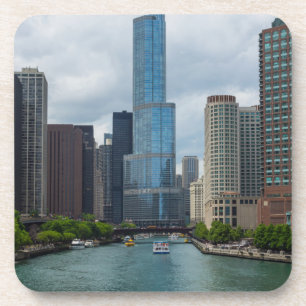 Trump Tower Chicago River Untersetzer
