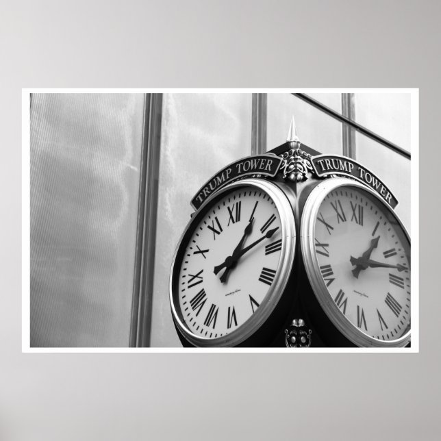 Trump Tower Clock - NYC Poster (Vorne)