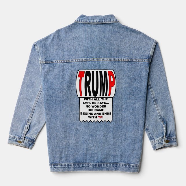Trump TP! Jeansjacke (Rückseite)