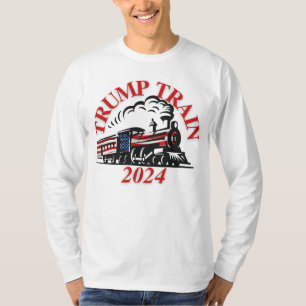 Trump Train 2024 Long Sleeve T-Shirt